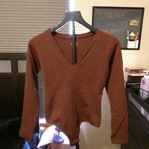 FeelinGirl Long Sleeve V-Neck Bodysuit - Size XL/XXL